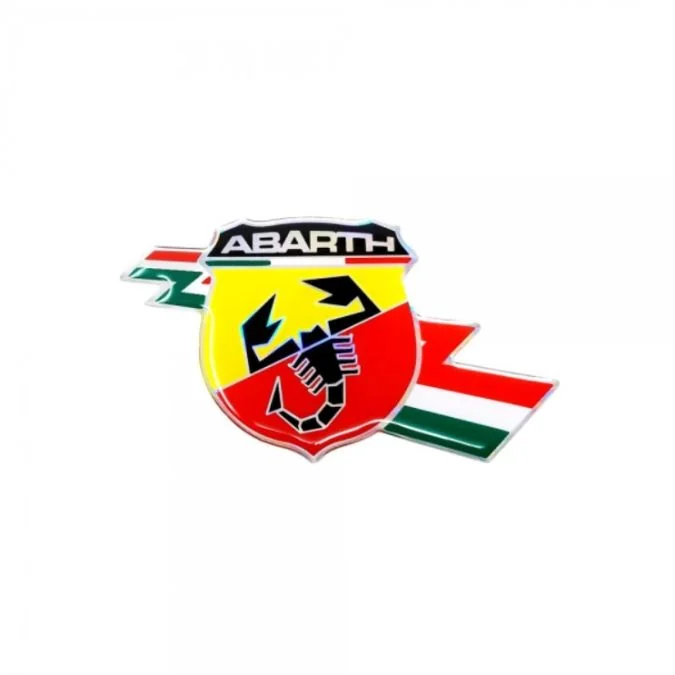 Adesivo 3D Sticker Abarth Scudetto Folgore Quattroerre 21530