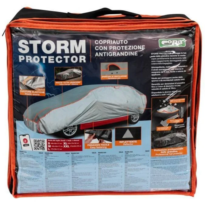 Telo Protettivo Copriauto Antigrandine Storm Protector Misura Xl Cora St76