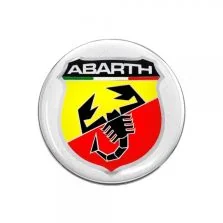 Adesivo 3D Sticker Abarth Scudetto Diametro 50 mm Quattroerre 21537