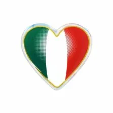 Adesivo 3D Sticker Italia Cuore Quattroerre 497