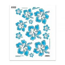 Adesivo Sticker Midi Fiori Azzurro Quattroerre 5322