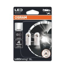 Coppia Lampadine 12V W5W LED 6000 K White Osram 2825Dwp-02B