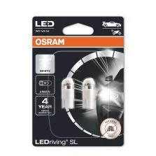 Coppia Lampadine 12V W5W LED 6000 K White Osram 2825Dwp-02B