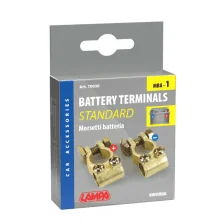 Coppia Morsetti Batteria Standard Lampa 70030