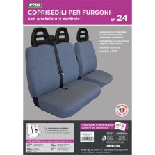 Coprisedile per Furgone Tg. Sp24 Tessuto Cotone Trapuntato Avio Cora 1702460