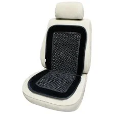 Coprisedile Singolo Microrolli Velour Nero Cora 127456
