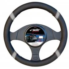 Coprivolante Cross Grey in Ecopelle Nero Forato Simoni Racing Cvt/44Gr