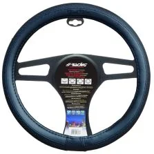Coprivolante Total Black in Ecopelle Nera Liscia Simoni Racing Cvt/16