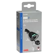 Duo-3 - Presa Tipo Accendisigari + 2 Prese USB Lampa 39047