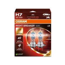 Duo Box Coppia Due Lampadine Night Breaker 220 H7 Osram 64210Nb220-2Hb Omologate