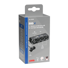 Duo4 - Presa Corrente Tripla con USB 12/24V Lampa 39048