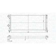 Radiatore Raffredamento Motore Fiat Doblo' Cargo Magneti Marelli Bm1872
