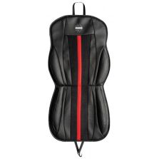 Schienale Coprisedile - Cuscino Sedile Stripe Nero/Rosso Momo Scu03Br