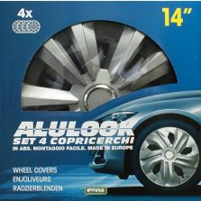 Set 4 Copricerchi Universali 14'' Alulook Delta Cora 40644