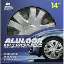 Set 4 Copricerchi Universali Alulook Top Ring 14 Cora 40144