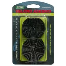 VELCRO ADESIVO IN NASTRO - 2 NASTRI (MASCHIO+FEMMINA) DA 1,9X91cm CORA 120672