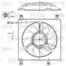 Ventola Raffredamento Motore Opel Valeo 698552